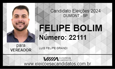 Candidato FELIPE BOLIM 2024 - DUMONT - Eleições