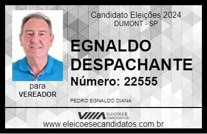 Candidato EGNALDO DESPACHANTE 2024 - DUMONT - Eleições