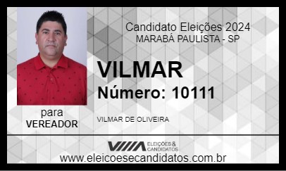 Candidato VILMAR 2024 - MARABÁ PAULISTA - Eleições