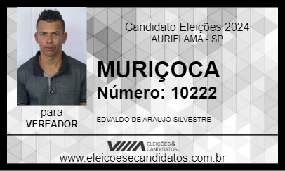 Candidato MURIÇOCA 2024 - AURIFLAMA - Eleições