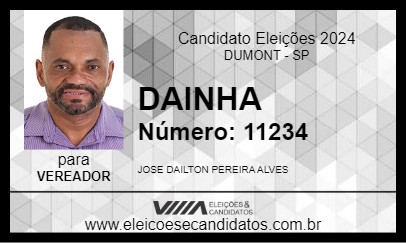 Candidato DAINHA 2024 - DUMONT - Eleições