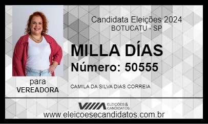 Candidato MILLA DÍAS 2024 - BOTUCATU - Eleições