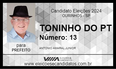 Candidato TONINHO DO PT 2024 - OURINHOS - Eleições