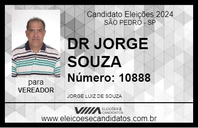 Candidato DR JORGE SOUZA 2024 - SÃO PEDRO - Eleições