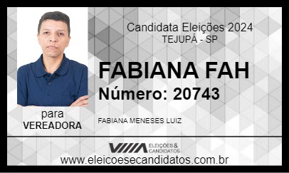 Candidato FABIANA FAH 2024 - TEJUPÁ - Eleições