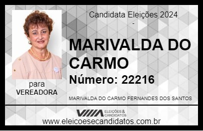 Candidato MARIVALDA DO CARMO 2024 - BATATAIS - Eleições