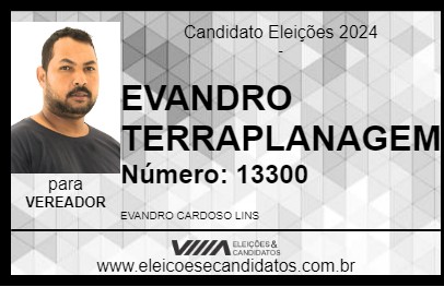 Candidato EVANDRO TERRAPLANAGEM 2024 - MAIRINQUE - Eleições