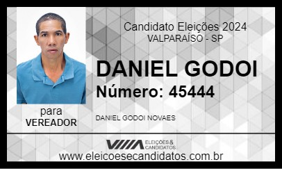 Candidato DANIEL GODOI 2024 - VALPARAÍSO - Eleições