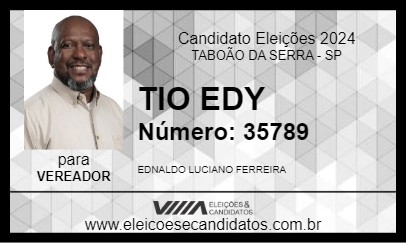 Candidato TIO EDY 2024 - TABOÃO DA SERRA - Eleições