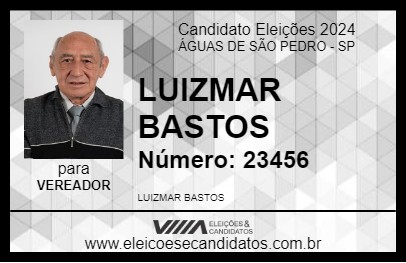 Candidato LUIZMAR BASTOS 2024 - ÁGUAS DE SÃO PEDRO - Eleições