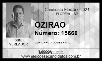 Candidato OZIRAO 2024 - FLOREAL - Eleições