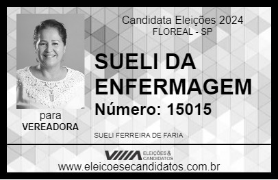 Candidato SUELI DA ENFERMAGEM 2024 - FLOREAL - Eleições