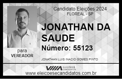 Candidato JONATHAN DA SAUDE 2024 - FLOREAL - Eleições