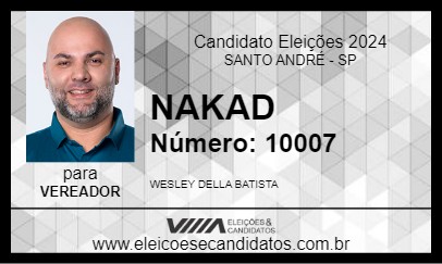 Candidato NAKAD 2024 - SANTO ANDRÉ - Eleições