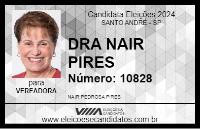 Candidato DRA NAIR PIRES 2024 - SANTO ANDRÉ - Eleições