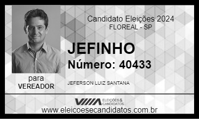 Candidato JEFINHO 2024 - FLOREAL - Eleições