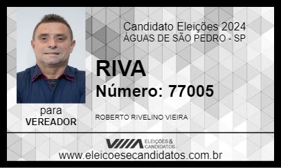 Candidato RIVA 2024 - ÁGUAS DE SÃO PEDRO - Eleições