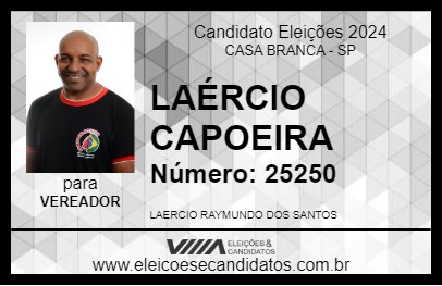 Candidato LAÉRCIO CAPOEIRA 2024 - CASA BRANCA - Eleições