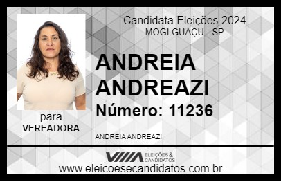 Candidato ANDREIA ANDREAZI 2024 - MOGI GUAÇU - Eleições