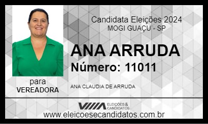 Candidato ANA ARRUDA 2024 - MOGI GUAÇU - Eleições