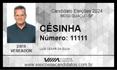 Candidato CÉSINHA 2024 - MOGI GUAÇU - Eleições