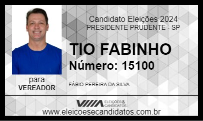 Candidato TIO FABINHO 2024 - PRESIDENTE PRUDENTE - Eleições