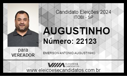 Candidato AUGUSTINHO 2024 - ITOBI - Eleições