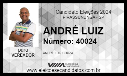 Candidato ANDRÉ LUIZ 2024 - PIRASSUNUNGA - Eleições