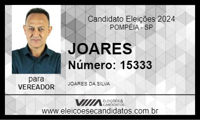 Candidato JOARES 2024 - POMPÉIA - Eleições