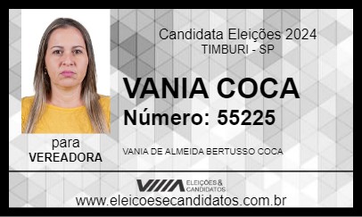 Candidato VANIA COCA 2024 - TIMBURI - Eleições