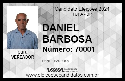 Candidato DANIEL BARBOSA 2024 - TUPÃ - Eleições