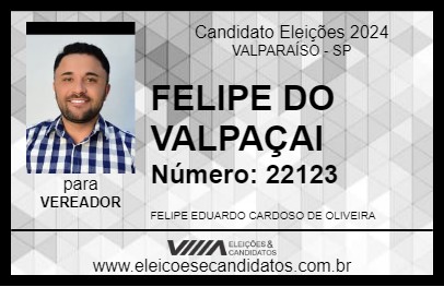 Candidato FELIPE DO VALPAÇAI 2024 - VALPARAÍSO - Eleições