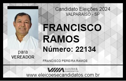 Candidato FRANCISCO RAMOS 2024 - VALPARAÍSO - Eleições