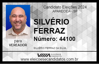 Candidato SILVÉRIO FERRAZ 2024 - APARECIDA - Eleições