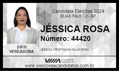 Candidato JÉSSICA ROSA 2024 - ELIAS FAUSTO - Eleições