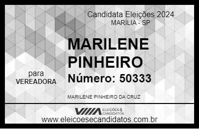 Candidato MARILENE PINHEIRO 2024 - MARÍLIA - Eleições