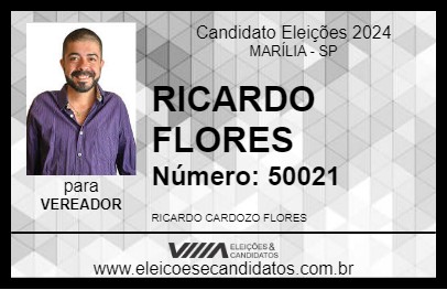 Candidato RICARDO FLORES 2024 - MARÍLIA - Eleições