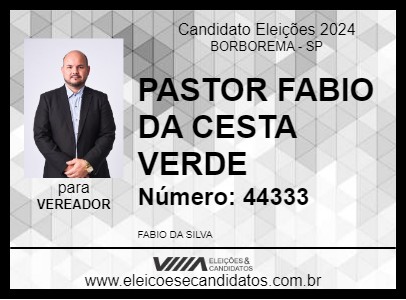 Candidato PASTOR FABIO 2024 - BORBOREMA - Eleições