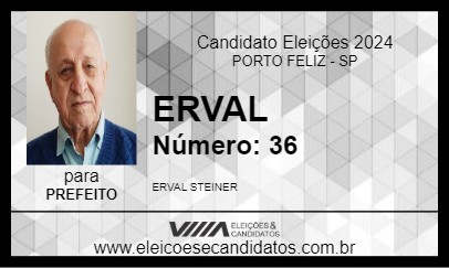 Candidato ERVAL 2024 - PORTO FELIZ - Eleições