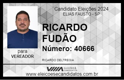 Candidato RICARDO FUDÃO 2024 - ELIAS FAUSTO - Eleições