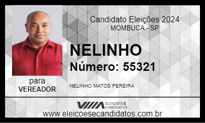 Candidato NELINHO 2024 - MOMBUCA - Eleições