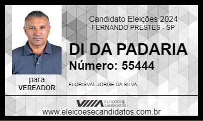 Candidato DI DA PADARIA 2024 - FERNANDO PRESTES - Eleições