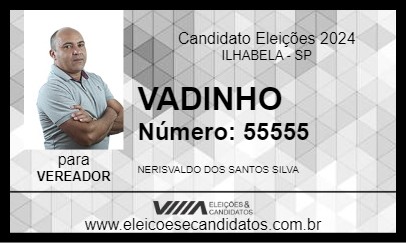 Candidato VADINHO 2024 - ILHABELA - Eleições