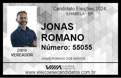 Candidato JONAS ROMANO 2024 - ILHABELA - Eleições