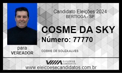 Candidato COSME SKY 2024 - BERTIOGA - Eleições