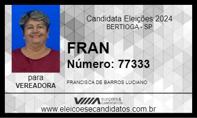 Candidato FRAN 2024 - BERTIOGA - Eleições