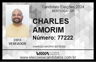 Candidato CHARLES AMORIM 2024 - BERTIOGA - Eleições