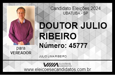 Candidato DOUTOR JULIO RIBEIRO 2024 - UBATUBA - Eleições