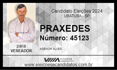 Candidato PRAXEDES 2024 - UBATUBA - Eleições