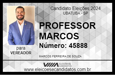 Candidato PROFESSOR MARCOS 2024 - UBATUBA - Eleições